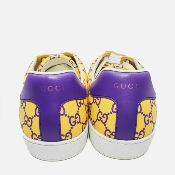 💎 Gucci Sneakers Ace Purple/Yellow Supreme Joy USA size MEN 10 GUCCI , 10.5 US.